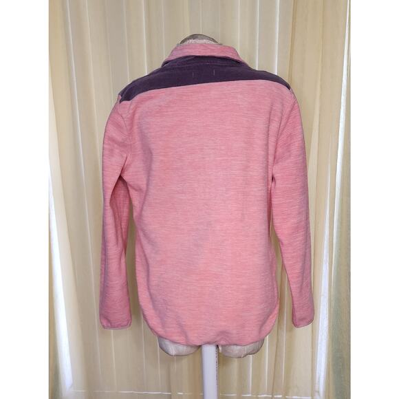 Simply Southern Quarter Zip Pullover Top Size M Pockets Peach - Picture 2 of 5